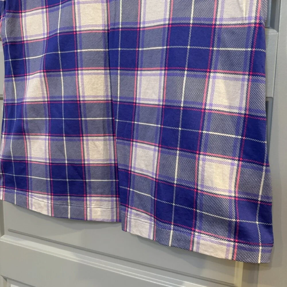 ST. ANDREWS LINKS TARTAN COLLECTION | Purple Tartan Golf Polo Size Medium - Picture 2 of 11